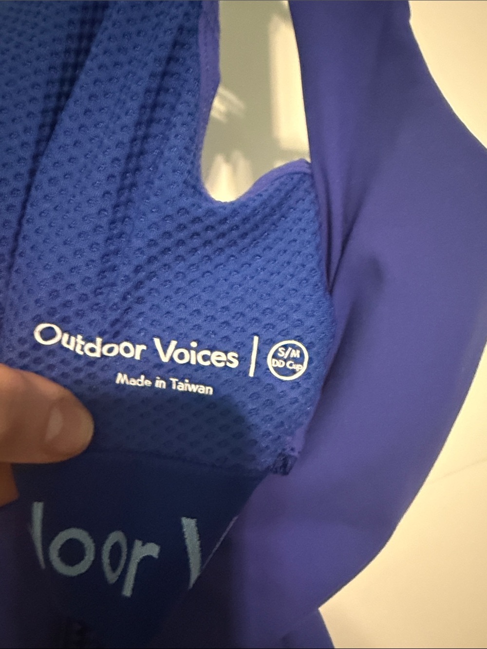 Outdoor Voices Size S/M DD Cup Zip-Front Royal Blue Athletic Mini Dress Tennis - Picture 2 of 9